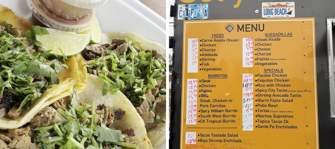 Sol y Luna Cal Mex Food Menu
